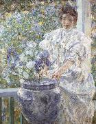 Robert Reid, Woman with a Vase of Irises